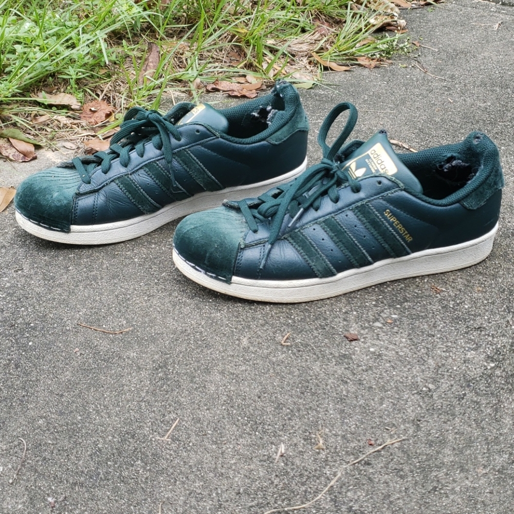 Green Velvet Shell Toe ADIDAS